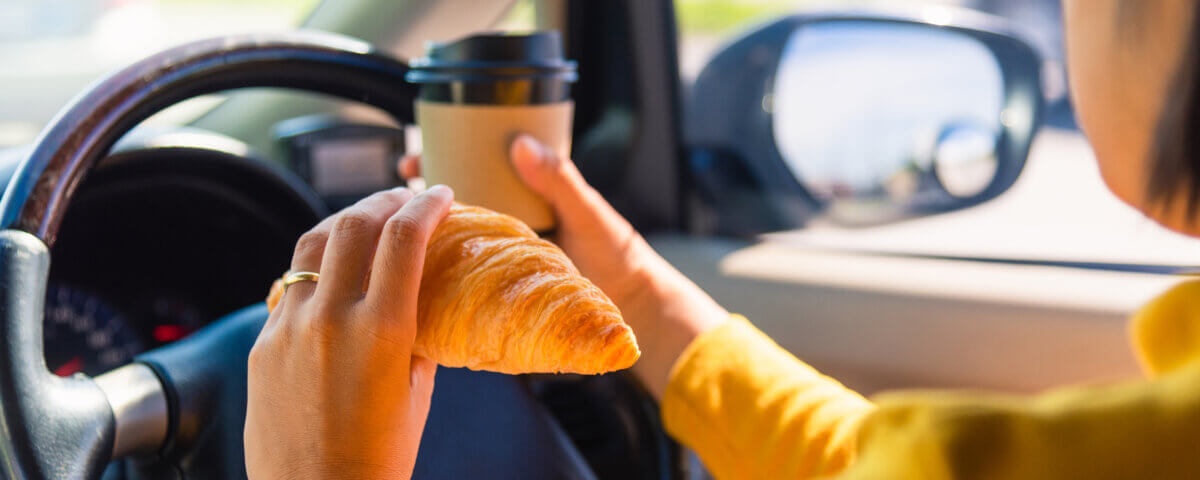 Is Eating While Driving Illegal in California