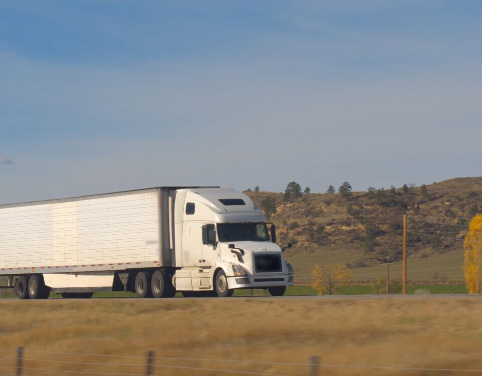 Avoiding Blind Spots When Driving Near Semi-Trucks